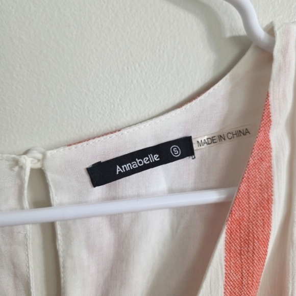 Annabelle Pink and White Maxi Dress - Picture 2 of 4